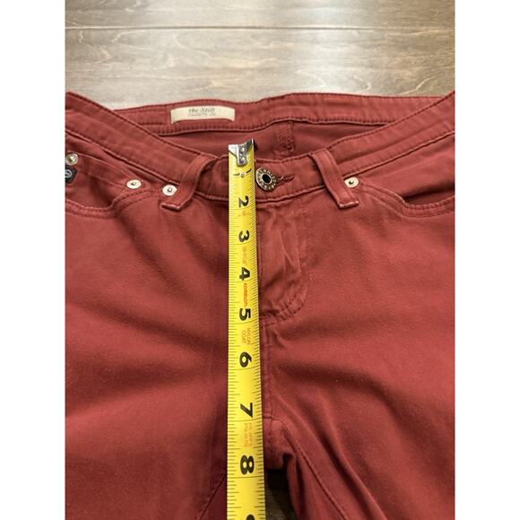 Adriano Goldschmied AG Womens Red The Stilt Cigarette Leg Jeans Size 25R USA - Picture 8 of 10